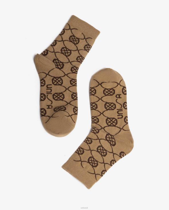 Women Unisa Organic cotton socks Brown0X8N1087