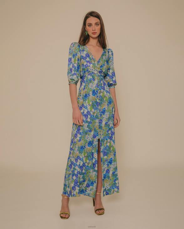 Women Unisa Flowing midi dress Blue0X8N1248