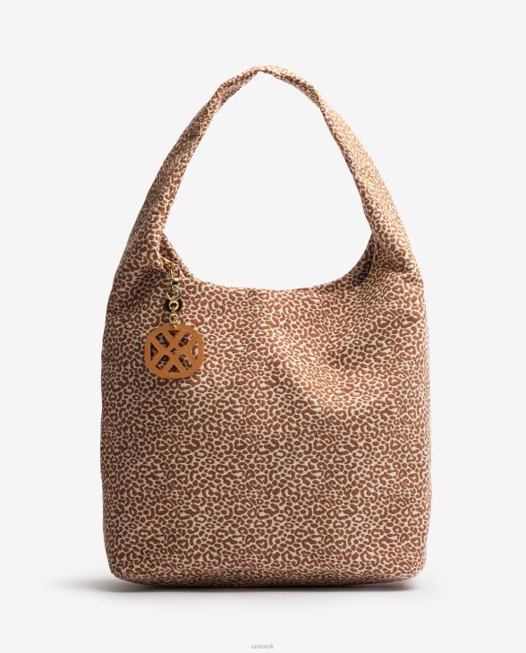 Women Unisa Recycled fabric handbag Brown0X8N1092