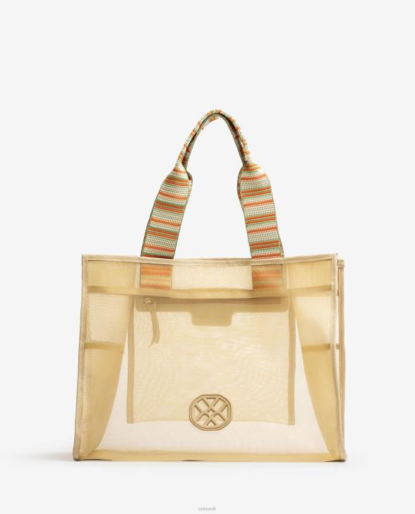 Women Unisa Large mesh bag Brown0X8N1119