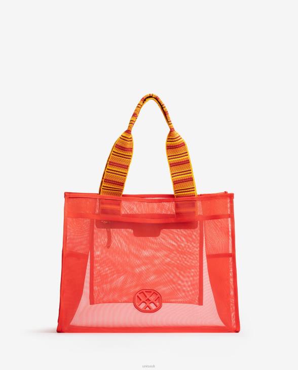 Women Unisa Large mesh bag Red0X8N1120