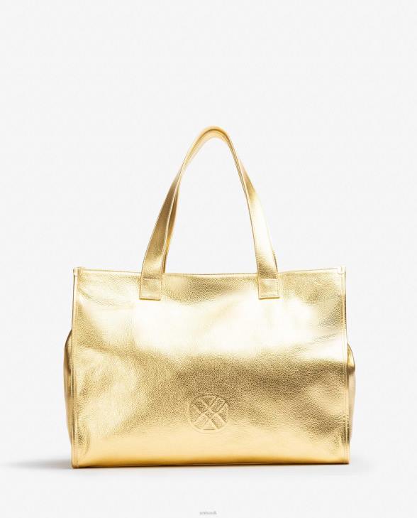 Women Unisa Metallic effect leather tote bag Fashion0X8N1122