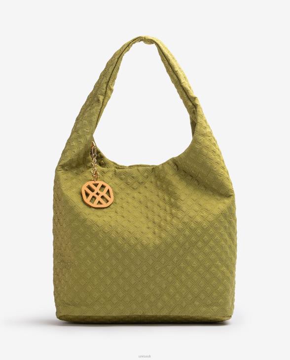 Women Unisa Quilted fluorescent handbag Green0X8N1141