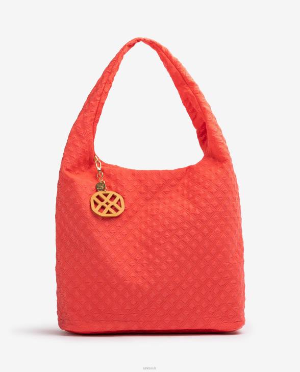 Women Unisa Quilted fluorescent handbag Red0X8N1140