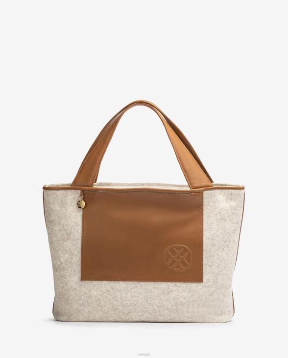 Women Unisa Shopper bag made from recycled fabric White0X8N1139