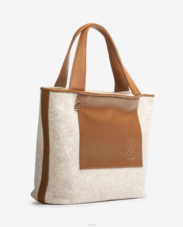 Women Unisa Shopper bag made from recycled fabric White0X8N1139