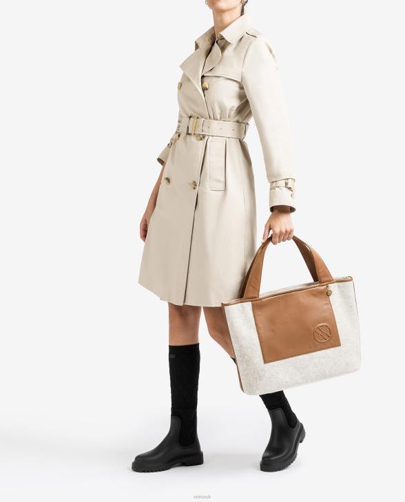 Women Unisa Shopper bag made from recycled fabric White0X8N1139