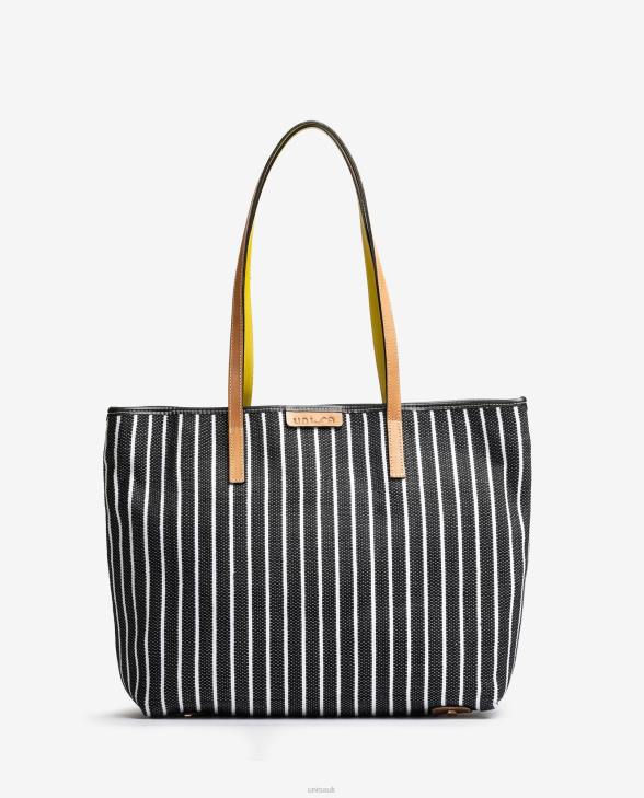 Women Unisa Shopping bag made with jarapa Black0X8N1112
