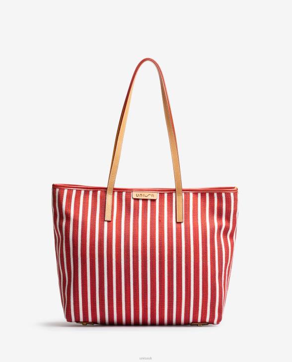 Women Unisa Shopping bag made with jarapa Red0X8N1115