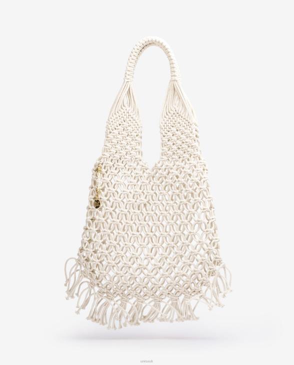 Women Unisa Hand braided cotton bag Fashion0X8N1169