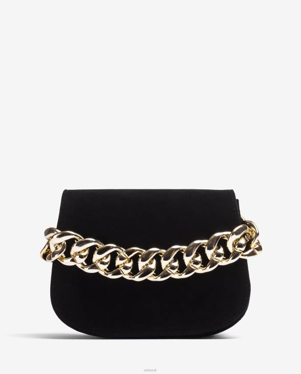 Women Unisa Handbag with a golden chain Black0X8N1184