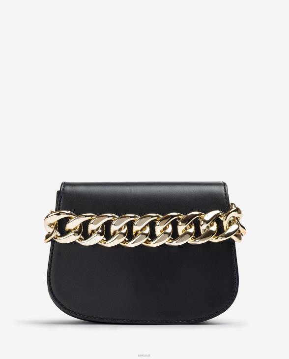 Women Unisa Handbag with a golden chain Black0X8N1199