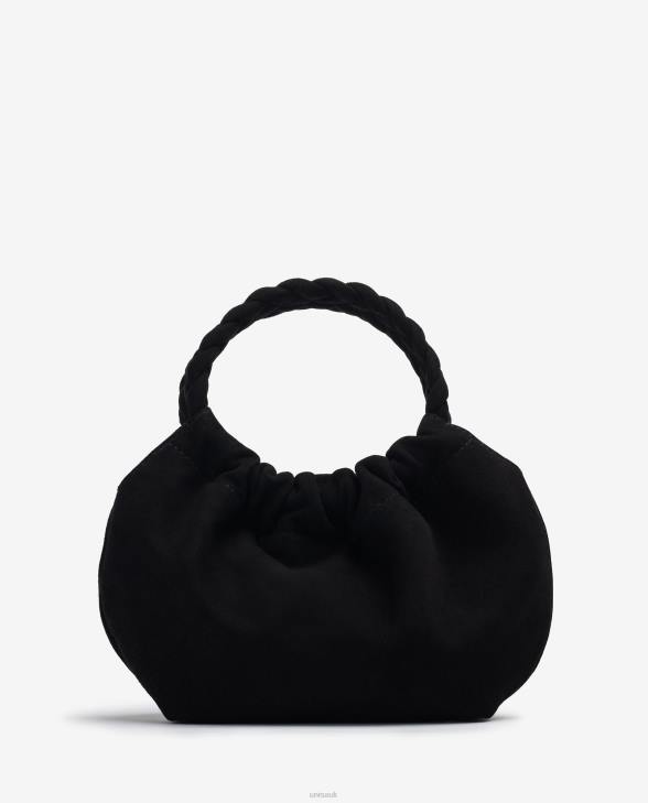 Women Unisa Handbag with braided handles Black0X8N1188