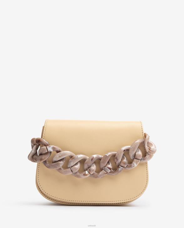 Women Unisa Handbag with chain Beige0X8N1220