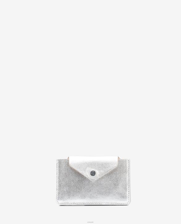 Women Unisa Leather cardholder colour Silver0X8N1237