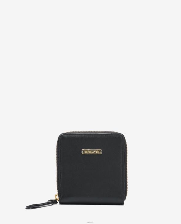 Women Unisa Leather wallet with zip Black0X8N1233