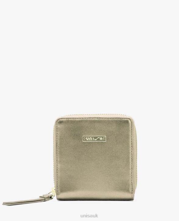 Women Unisa Leather wallet with zip Gold0X8N1234