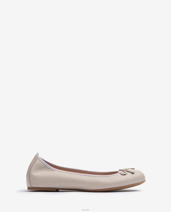 Women Unisa Round toe ballerina shoe Beige0X8N642