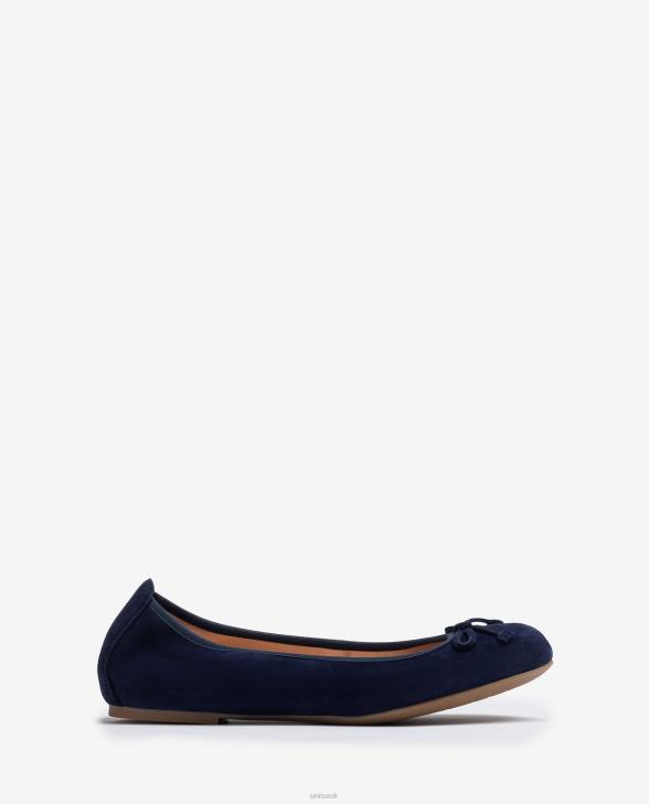 Women Unisa Round toe ballerina shoe Blue0X8N638