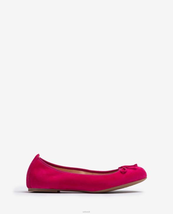 Women Unisa Round toe ballerina shoe Pink0X8N636