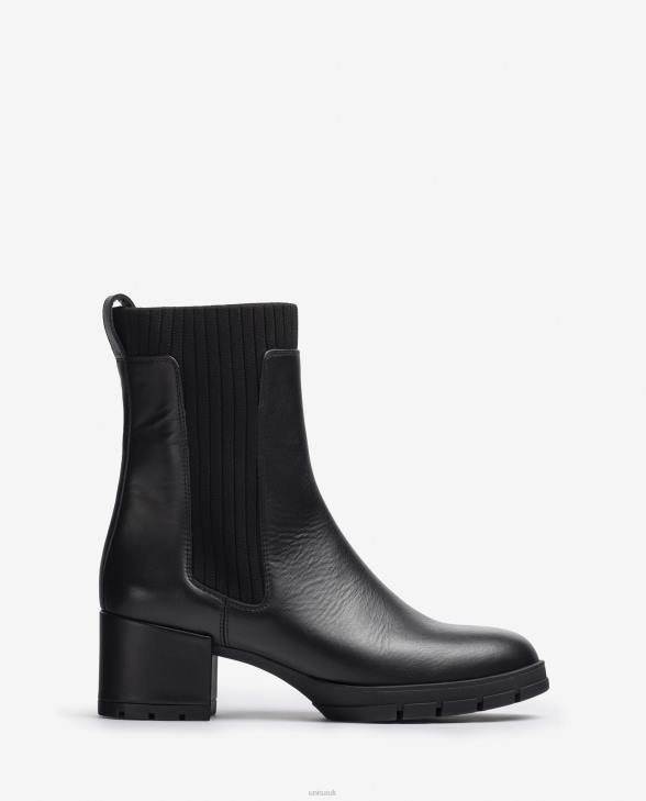 Kids Unisa Leather ankle boot with a ribbed sock Fashion0X8N939