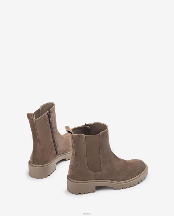 Kids Unisa Suede ankle boots with side elastic and zip Graceful0X8N909