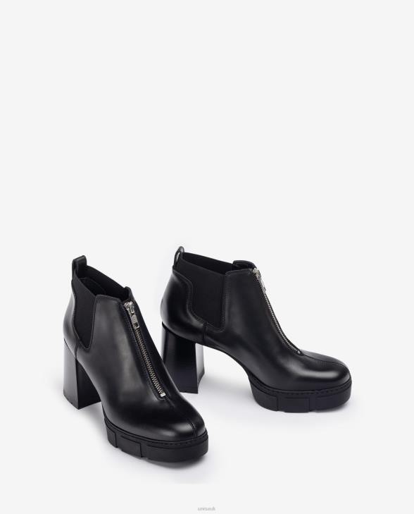 Women Unisa Ankle boot with a zip and a track platform Graceful0X8N953