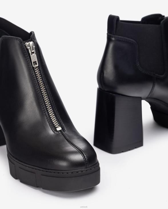 Women Unisa Ankle boot with a zip and a track platform Graceful0X8N953