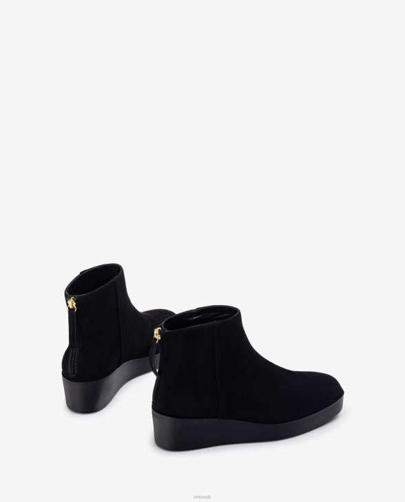 Women Unisa Ankle boot with a zip at the back Black0X8N896