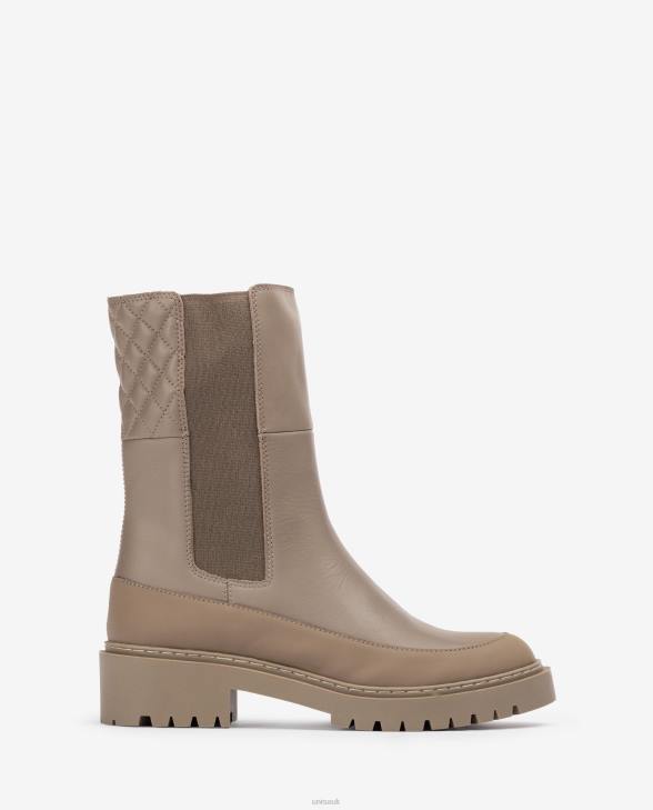 Women Unisa Ankle boot with gusset and a track sole Brown0X8N917