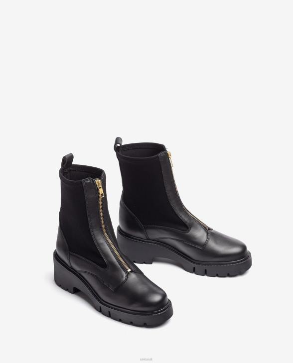 Women Unisa Ankle boots with front zip and neoprene sock Graceful0X8N934