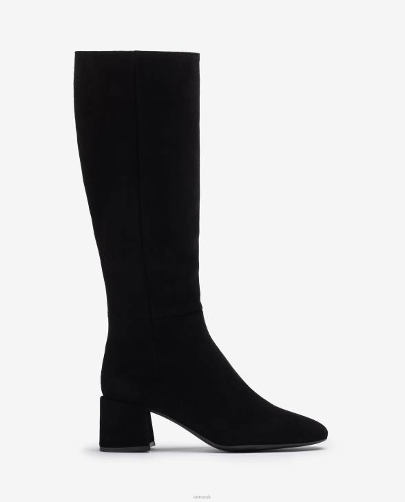 Women Unisa Boot with a wide heel Black0X8N1038
