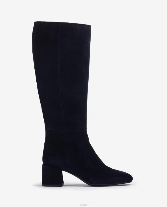 Women Unisa Boot with a wide heel Blue0X8N1046