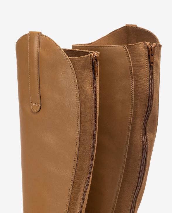 Women Unisa Boot with a zip and gusset at the back Brown0X8N1022