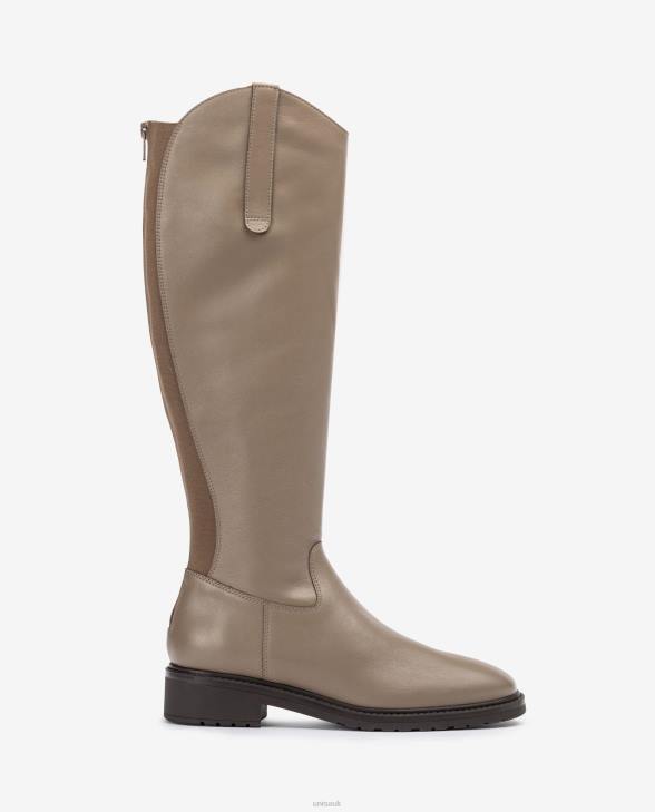 Women Unisa Boot with a zip and gusset at the back Brown0X8N1023