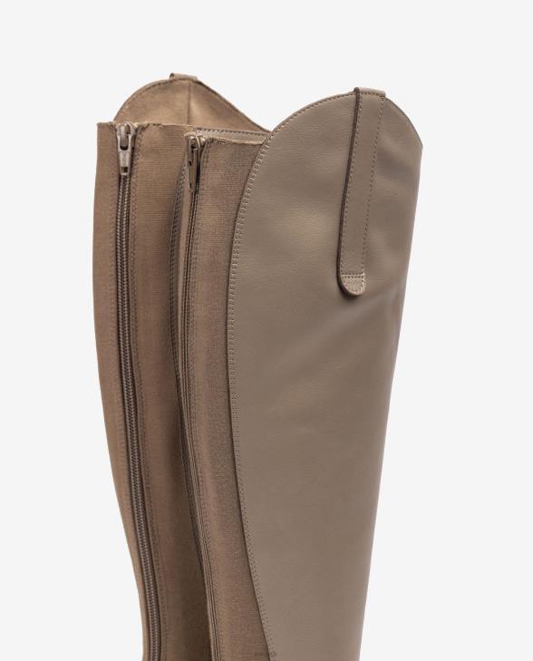 Women Unisa Boot with a zip and gusset at the back Brown0X8N1023