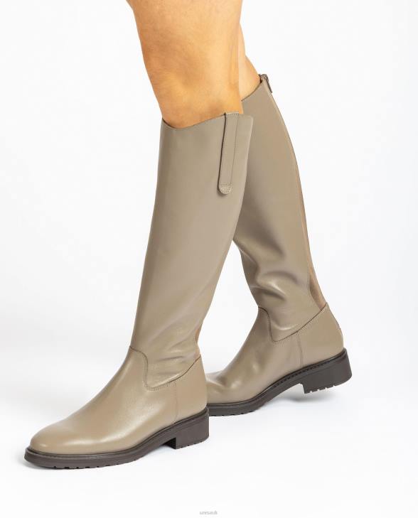 Women Unisa Boot with a zip and gusset at the back Brown0X8N1023