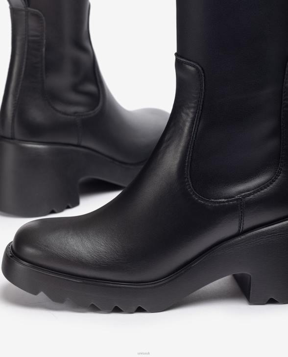 Women Unisa Boot with a zip on the inside and a rubber sole Graceful0X8N1036