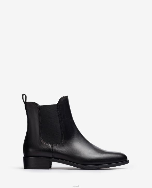 Women Unisa Chelsea boot with zip Black0X8N880