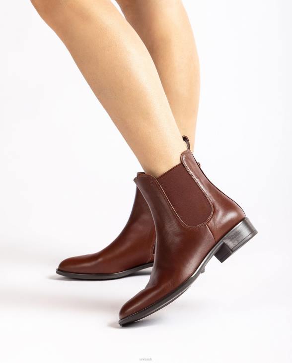 Women Unisa Chelsea boot with zip Brown0X8N882