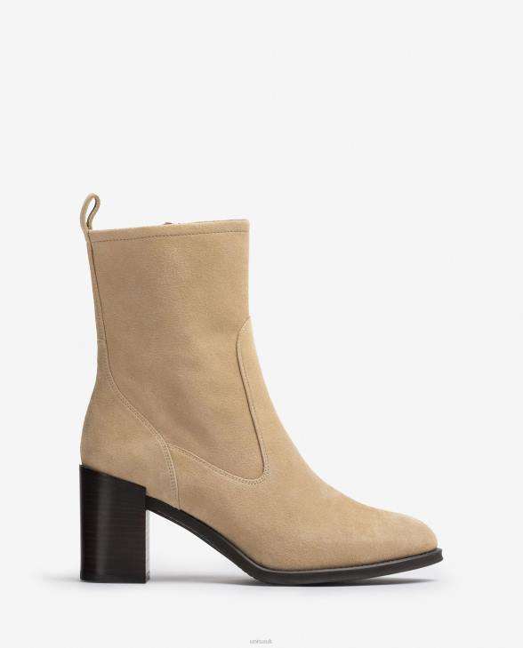 Women Unisa High heeled ankle boot Beige0X8N1007
