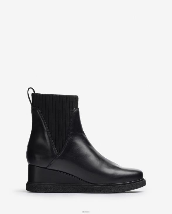 Women Unisa Leather ankle boot with a wedge Fashion0X8N945