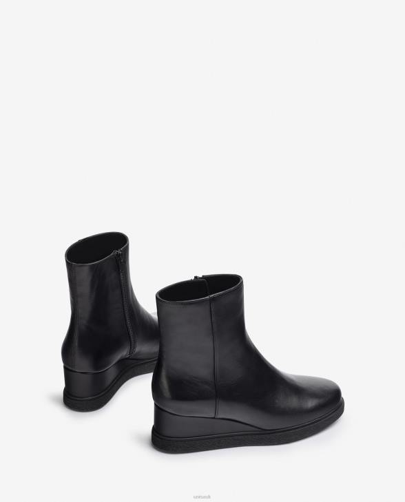 Women Unisa Leather ankle boots with a zip on the inside Graceful0X8N949