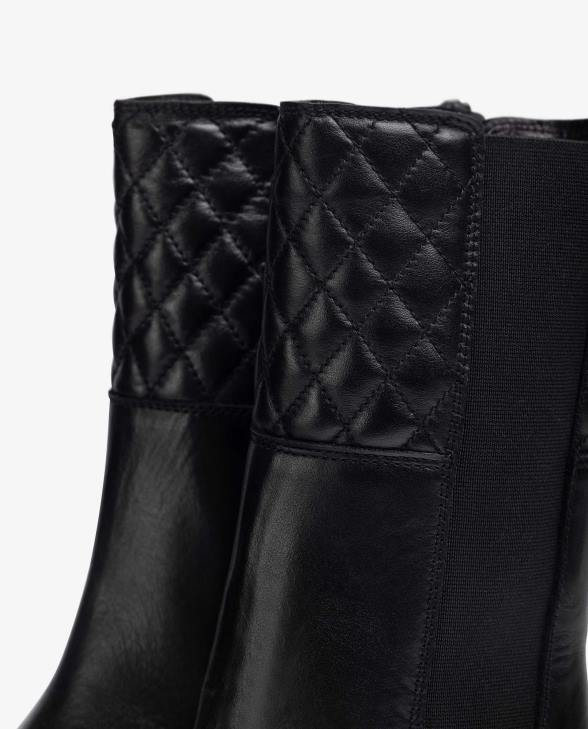 Women Unisa Leather ankle boots with side elastics and zip Fashion0X8N918