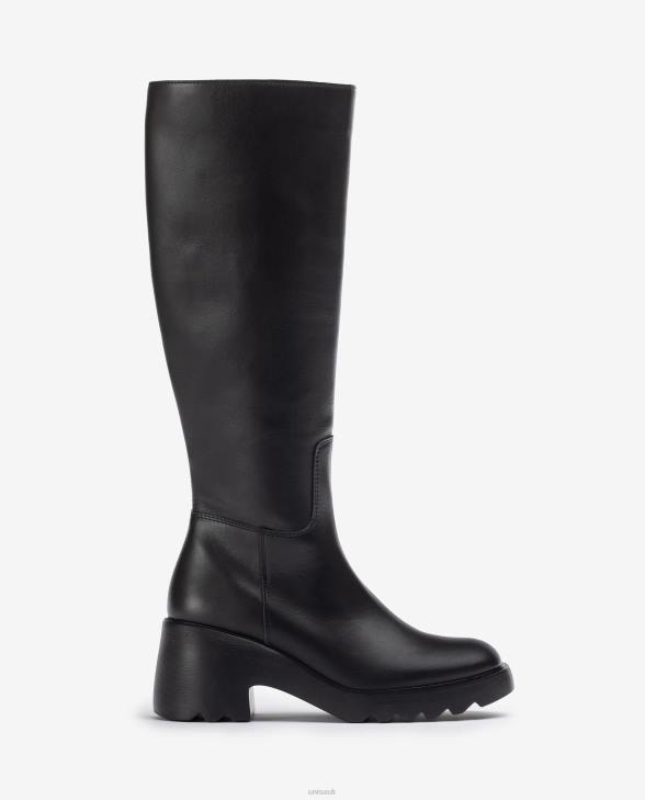 Women Unisa Leather boot with a rubber sole Graceful0X8N1035