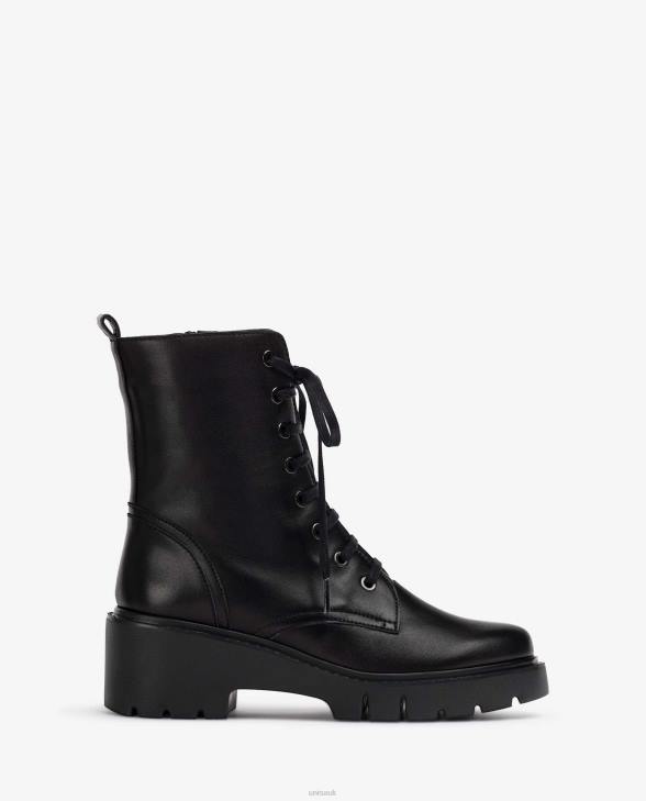 Women Unisa Military style leather ankle boots Graceful0X8N942