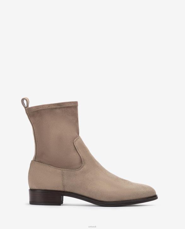 Women Unisa Plain ankle boot with an stretch fabric quarter top line Graceful0X8N883