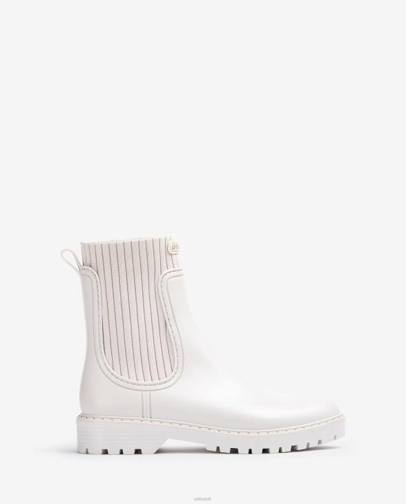 Women Unisa SuperSoft Wellington ankle boots White0X8N860