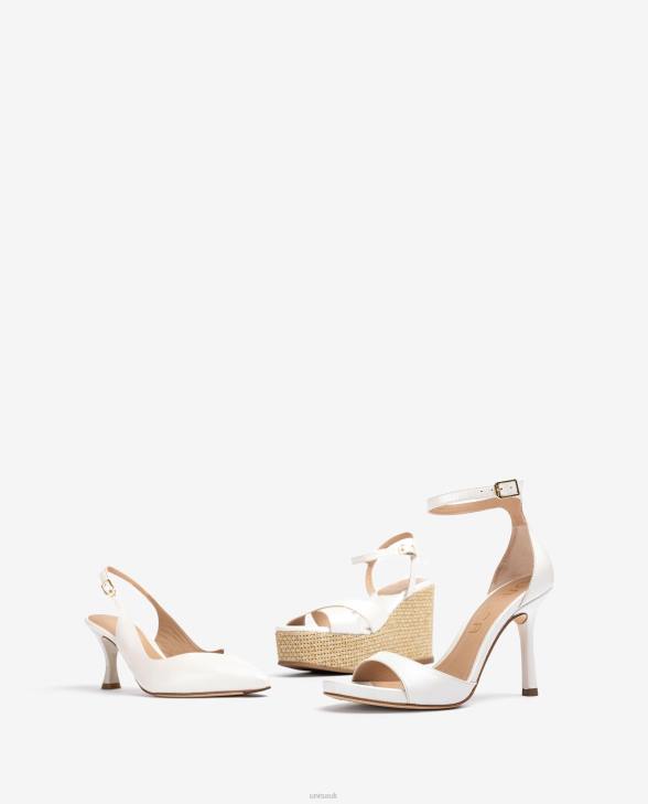 Women Unisa D\'Orsay ankle strap sling back shoe with a painted heel Fashion0X8N838