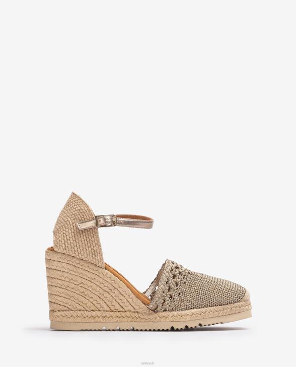 Women Unisa Crochet espadrille Bronze0X8N751